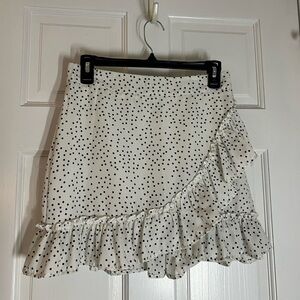 SHEIN flowy polka dot mini skirt